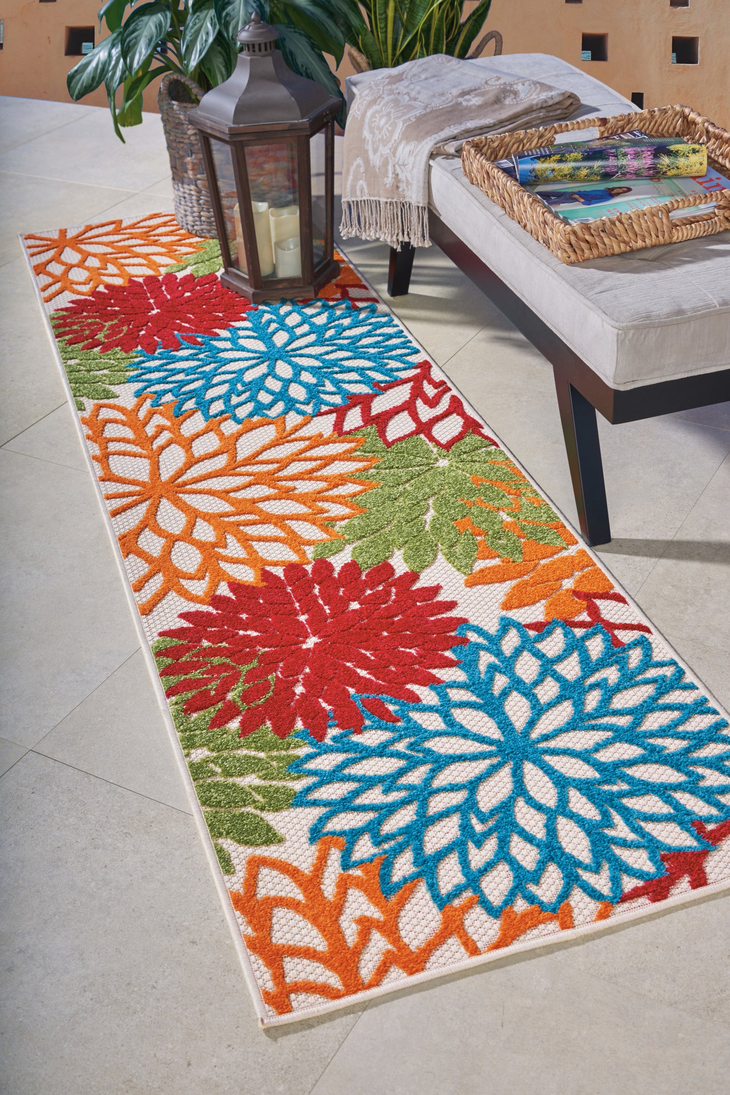 Nourison Rugs Nourison Home   Tropical 8' Runner    - 099446421821