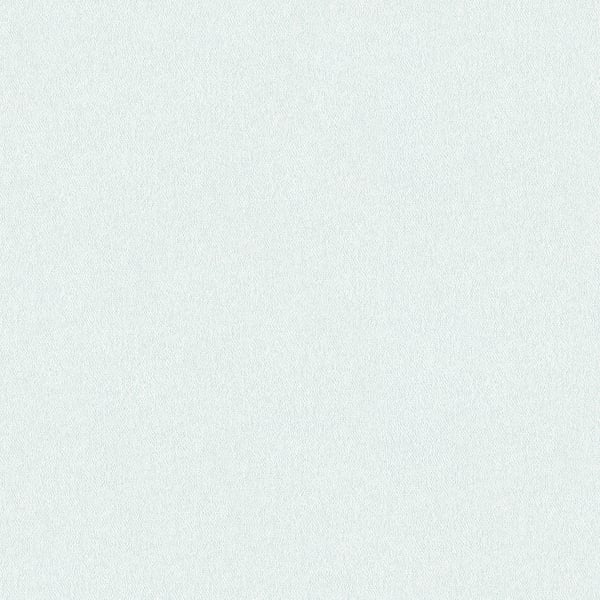 Pale blue-gray textured wallcovering with a subtle speckled surface.