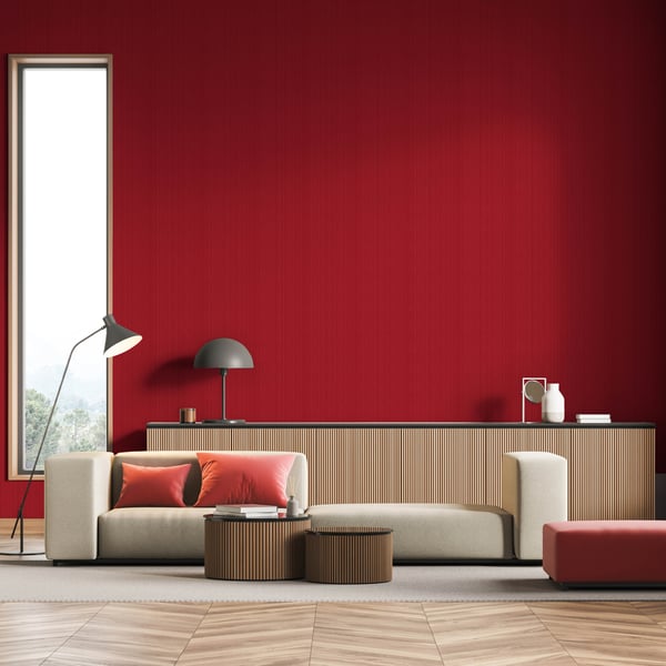 Galerie Wallcoverings Energy Silk Stripe Galerie Wallcoverings  Red   - EN91969
