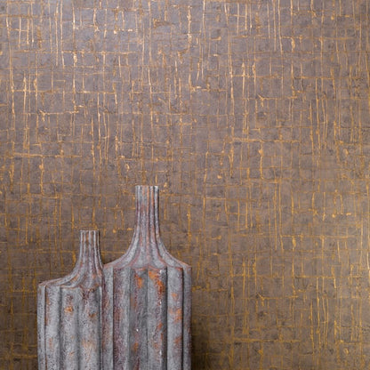 Galerie Wallcoverings Energy Stonework Galerie Wallcoverings  Bronze, Brown   - EN91980
