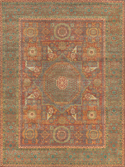 EXQUISITE RUGS   Mamluk Indoor Hand Knotted    - 9205-9'X12'