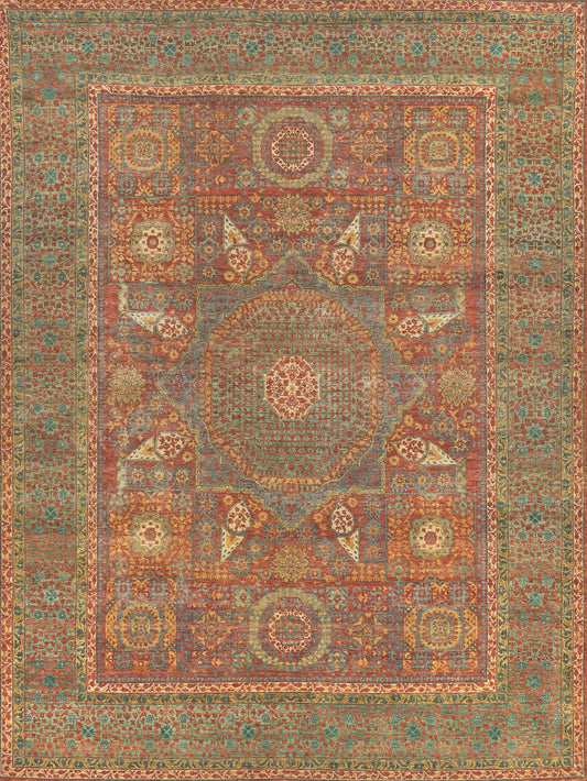 EXQUISITE RUGS   Mamluk Indoor Hand Knotted    - 9205-9'X12'