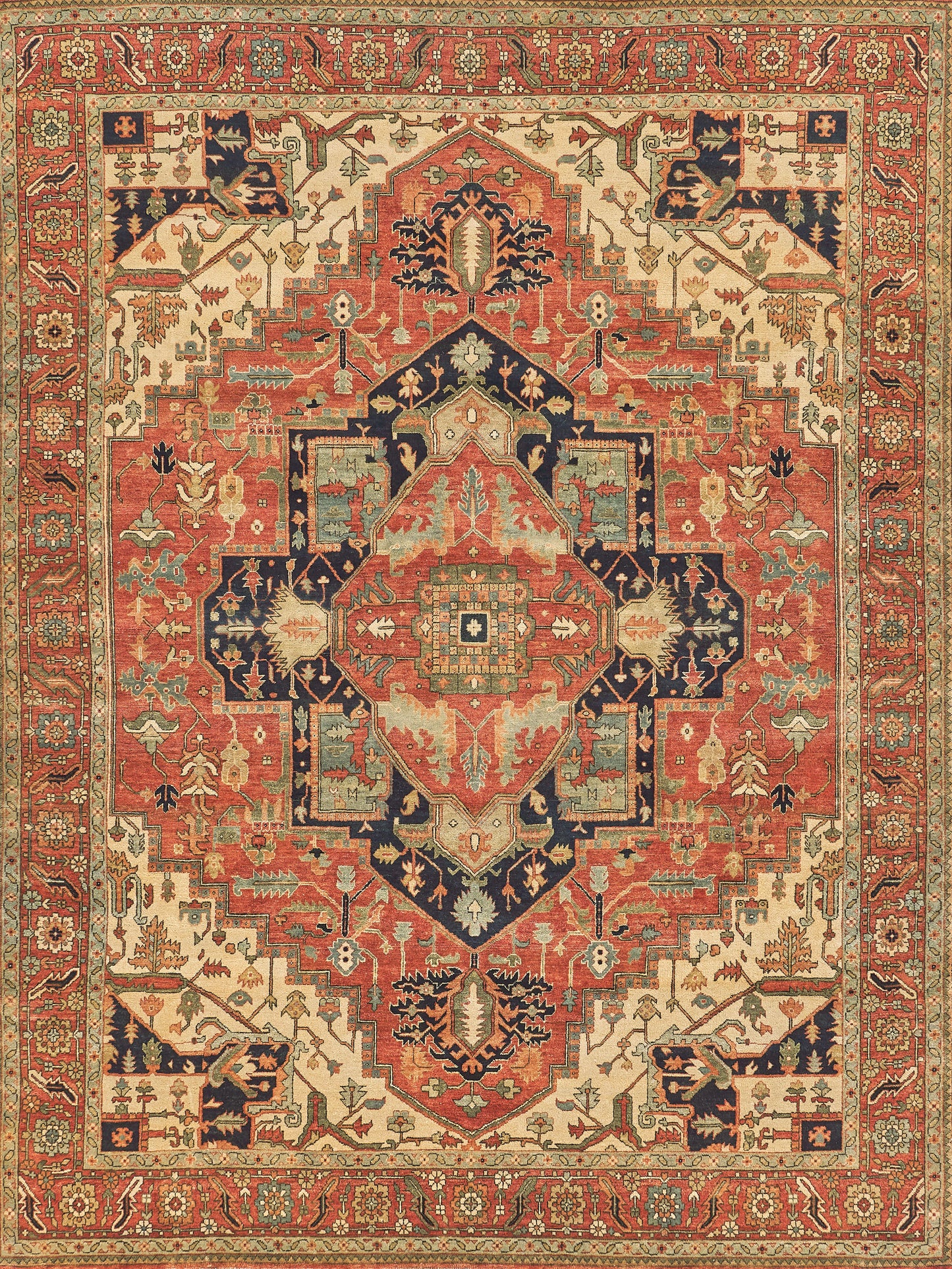 EXQUISITE RUGS   Hand-Knotted Rectangle    - 9206-9'X12'