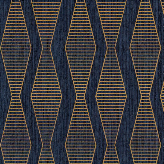 JF Fabrics -Wallpaper 9223 68 Wallpaper Blue, Copper  Paper, Texture - 8845668 WS131