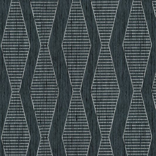 JF Fabrics -Wallpaper 9223 98 Wallpaper Black, Silver  Paper, Texture - 8845698 WS131