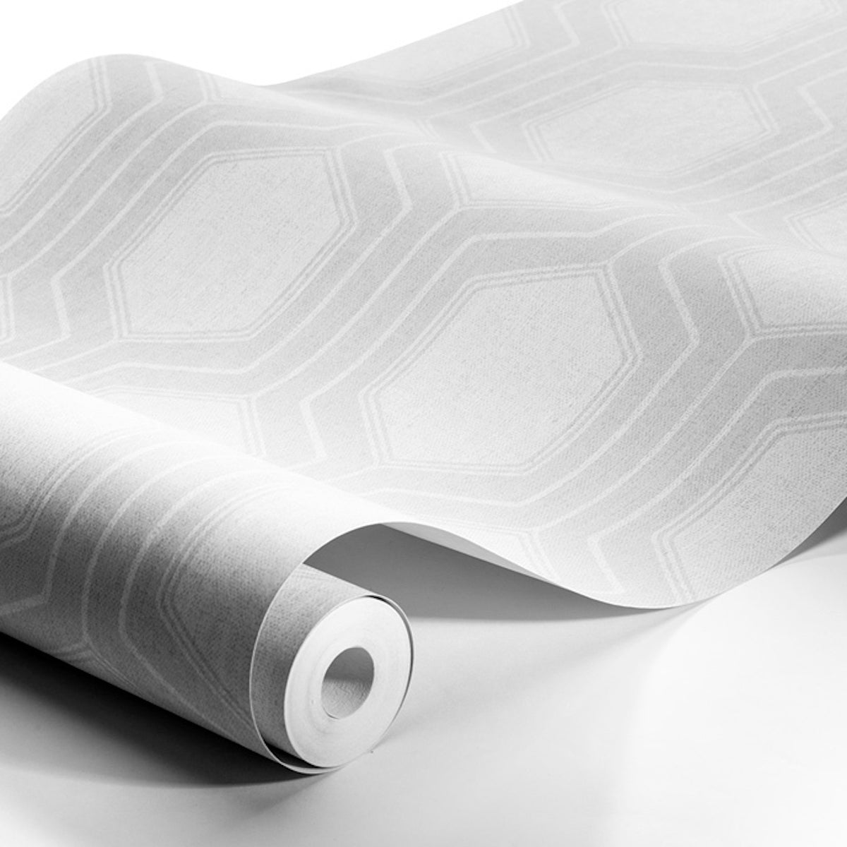 SCHUMACHER  Borastapeter GRAPHIC HEXAGON   GREY   - 9306