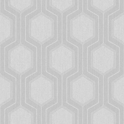 SCHUMACHER  Borastapeter GRAPHIC HEXAGON   GREY   - 9306