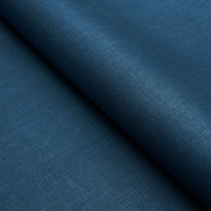 SCHUMACHER FABRIC  PERFECT BASICS: LINEN MIDDLETON LINEN   NAVY   - 93229