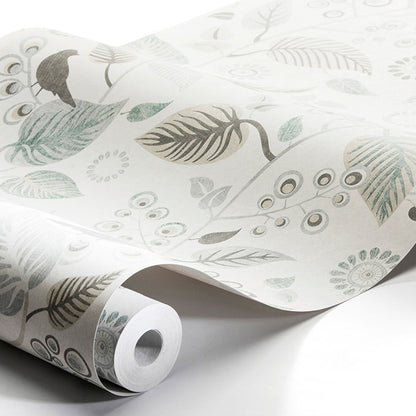 SCHUMACHER  Borastapeter LEAF RHAPSODY   SLATE   - 9331