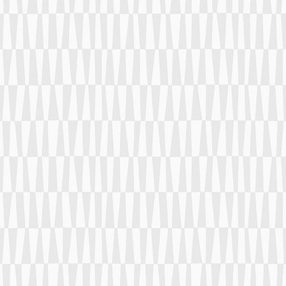 Grey geometric pattern with repeating light triangles forming a subtle chevron grid.