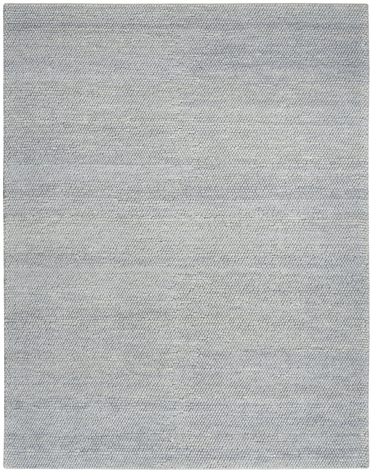 Rectangular light gray textured fabric with micro-dot pattern, versatile rug or placemat.