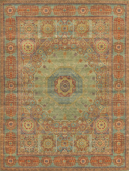 EXQUISITE RUGS   Mamluk Indoor Hand Knotted    - 9404-6'X9'