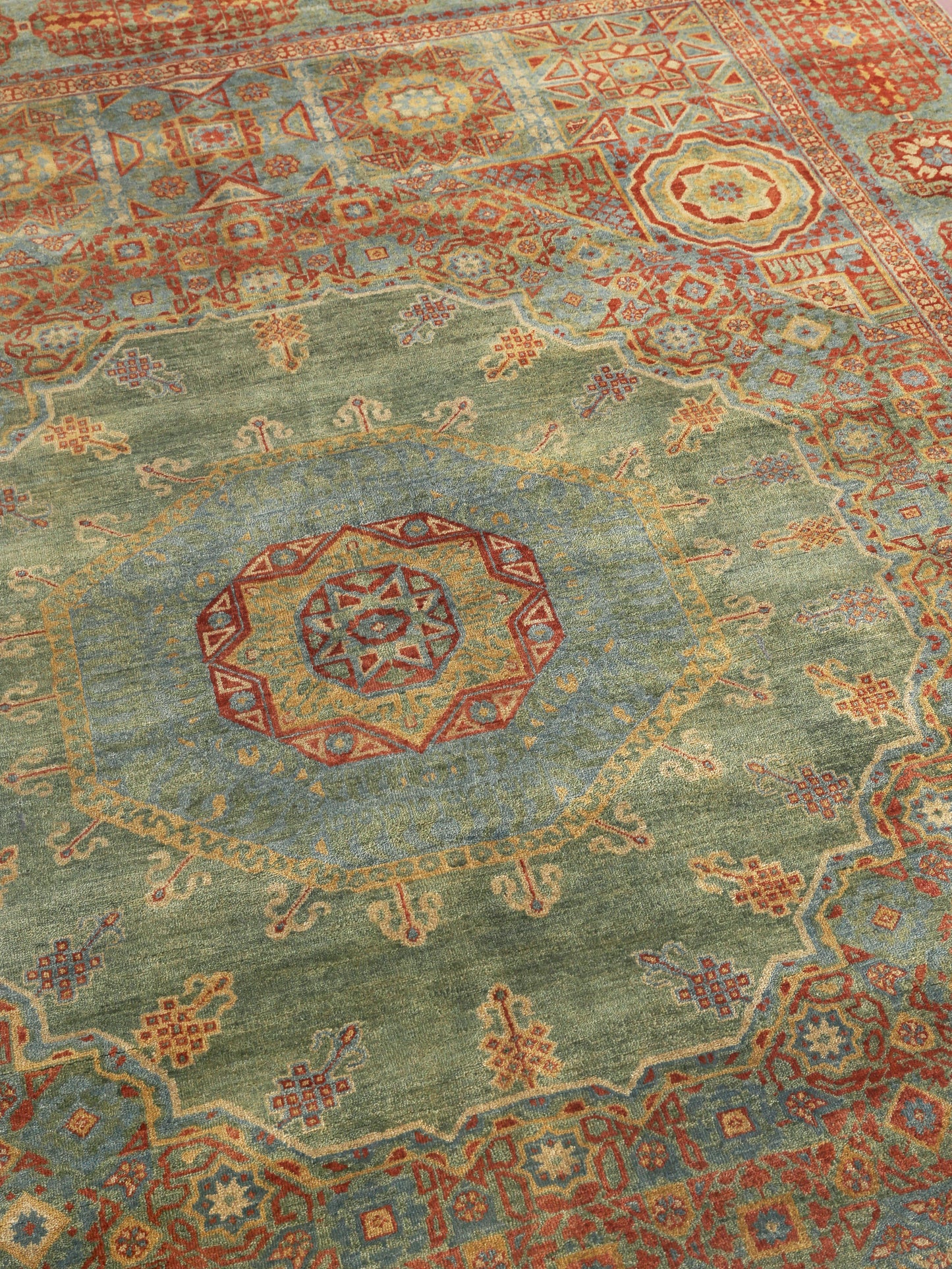EXQUISITE RUGS   Mamluk Indoor Hand Knotted    - 9404-10'X14'