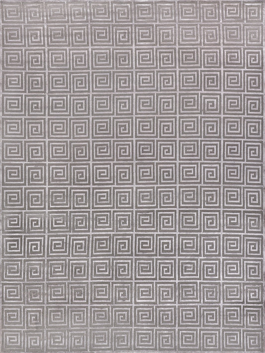 EXQUISITE RUGS OUTLET  Greek Key Indoor Hand Knotted    - 9419-6'X9'