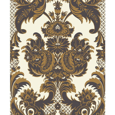 COLE & SON WYNDHAM PRINT---DAMASK EBONY   - 94/3014.CS.0