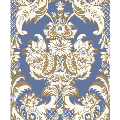 COLE & SON WYNDHAM PRINT---DAMASK AQUA   - 94/3016.CS.0