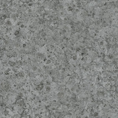 Black concrete-textured wallcovering with irregular pores and a speckled, rugged industrial finish.