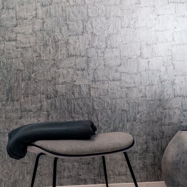 Galerie Wallcoverings Air Bark Galerie Wallcoverings  Silver Grey   - AI95016