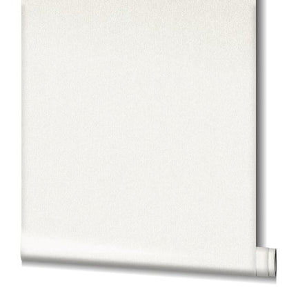Off-white wallpaper with a subtle textured surface for a minimalist wall finish.