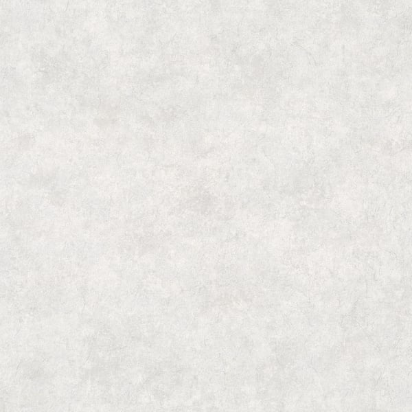 Light gray concrete-textured wallpaper with subtle mottling, a neutral backdrop.