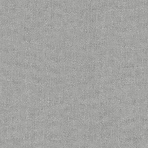 Light gray linen-like wallpaper texture with a subtle woven pattern; silver-grey wallcovering.