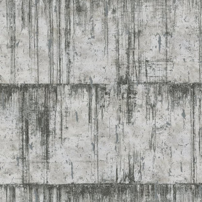 Weathered gray concrete wall texture with vertical drips and large panel blocks.