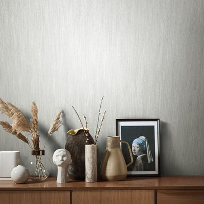 White slub-textured wallpaper swatch.