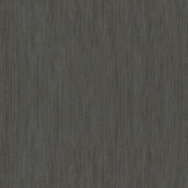 Dark charcoal wallcovering with a subtle vertical grain texture.