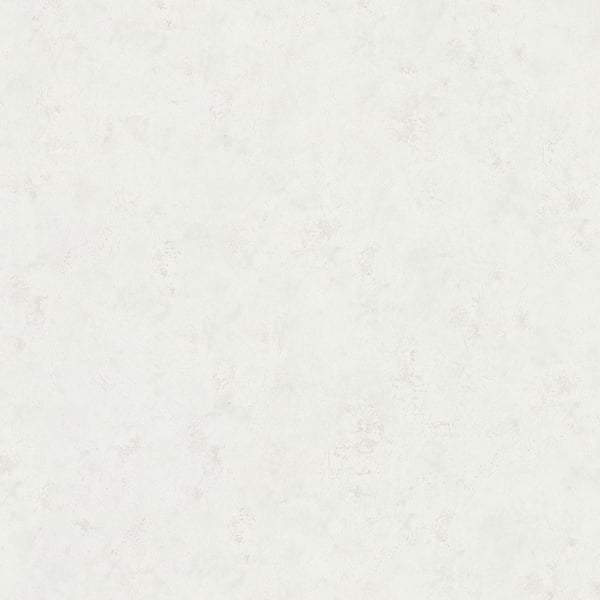 White wallpaper with a subtle textured, mottled finish.