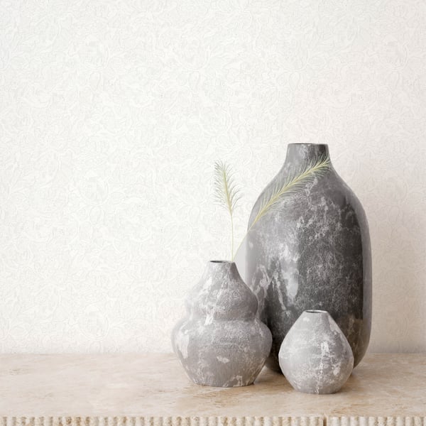 Galerie Wallcoverings Air Floral Galerie Wallcoverings  White   - AI95065