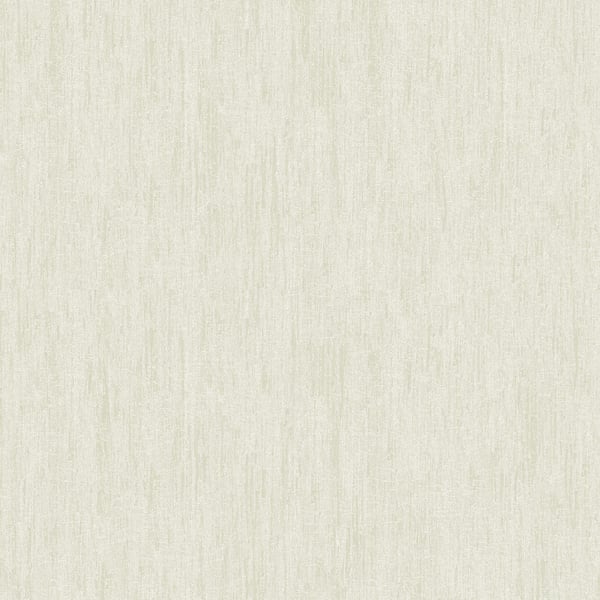 White linen-textured wallcovering with subtle vertical grain; neutral fabric-like surface.