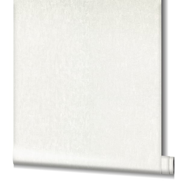 Off-white textured wallpaper with a subtle raised pattern.