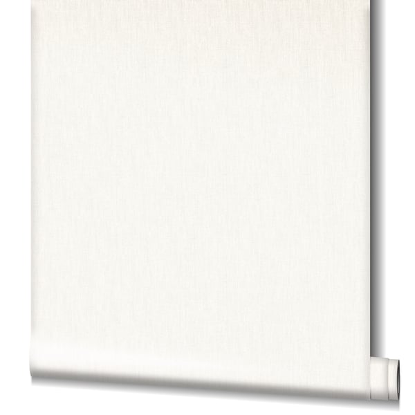 White linen-textured wallpaper with a subtle woven grain.