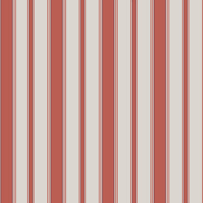 COLE & SON CAMBRIDGE STR PRINT---STRIPES CHERRY/DENIM/CREAM   - 96/1001.CS.0