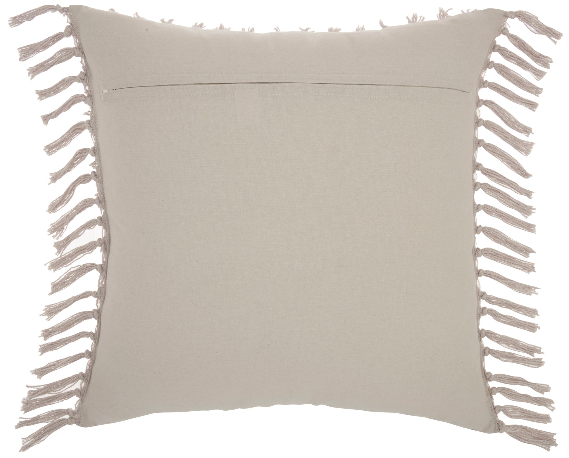 Mina Victory khaki textured throw pillow 20x20 by Nourison, handmade farmhouse decorative pillow with distressed abstract tufted embroidered cotton design, neutral accent pillow for sofa couch living room bedroom decor