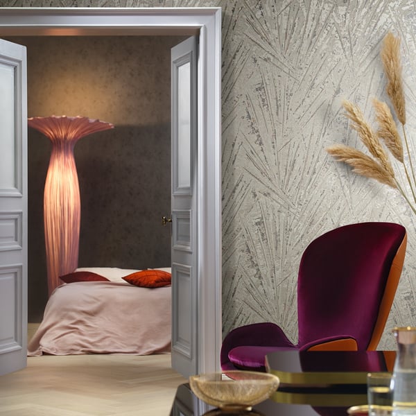 Galerie Wallcoverings Earth Fan Palm Galerie Wallcoverings  Beige   - EA99126