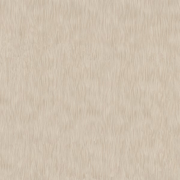 Beige textured wallpaper with a subtle vertical wave pattern.