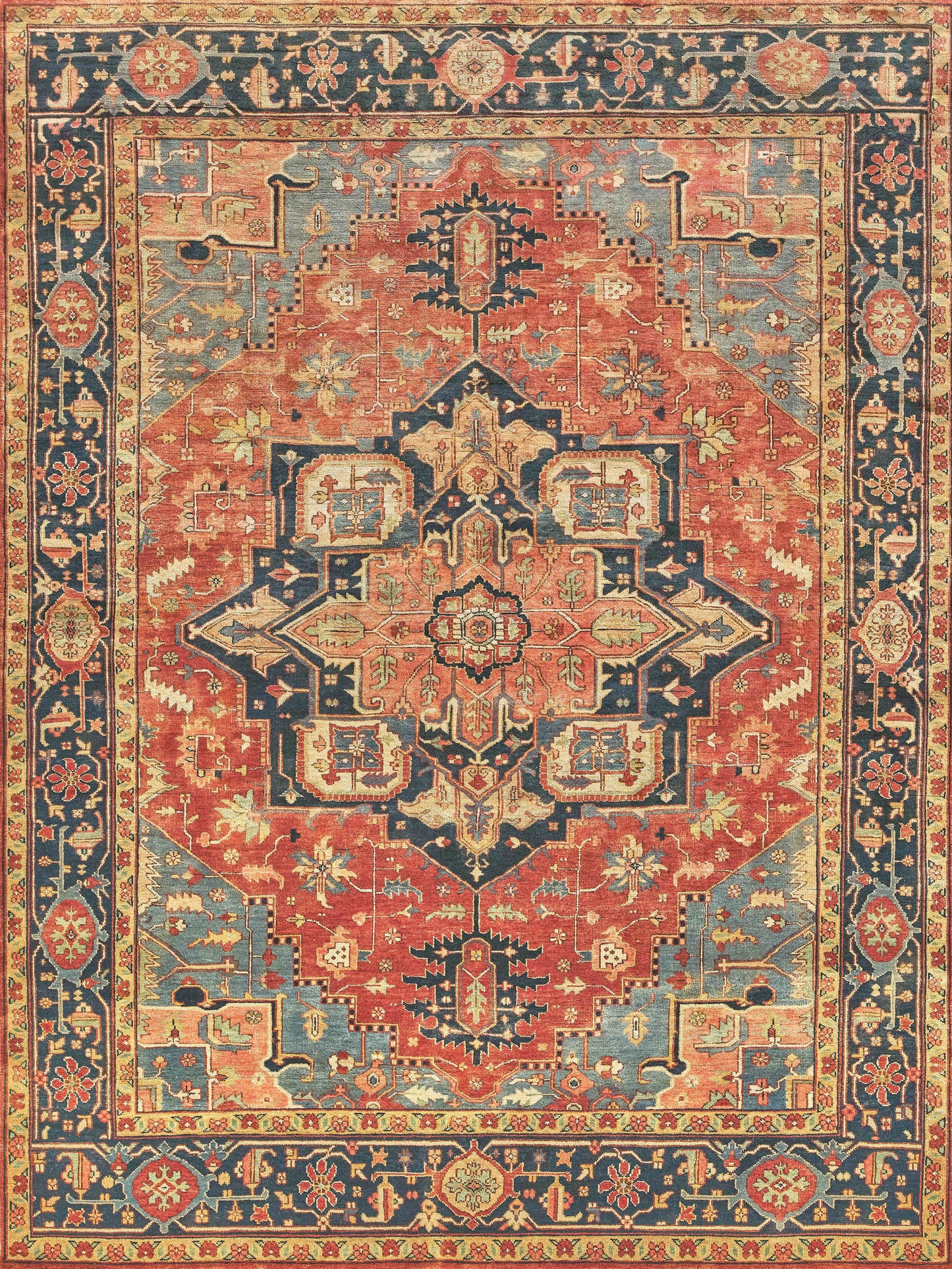 EXQUISITE RUGS   Antique Weave Serapi Indoor Hand Knotted    - 9971-6'X9'