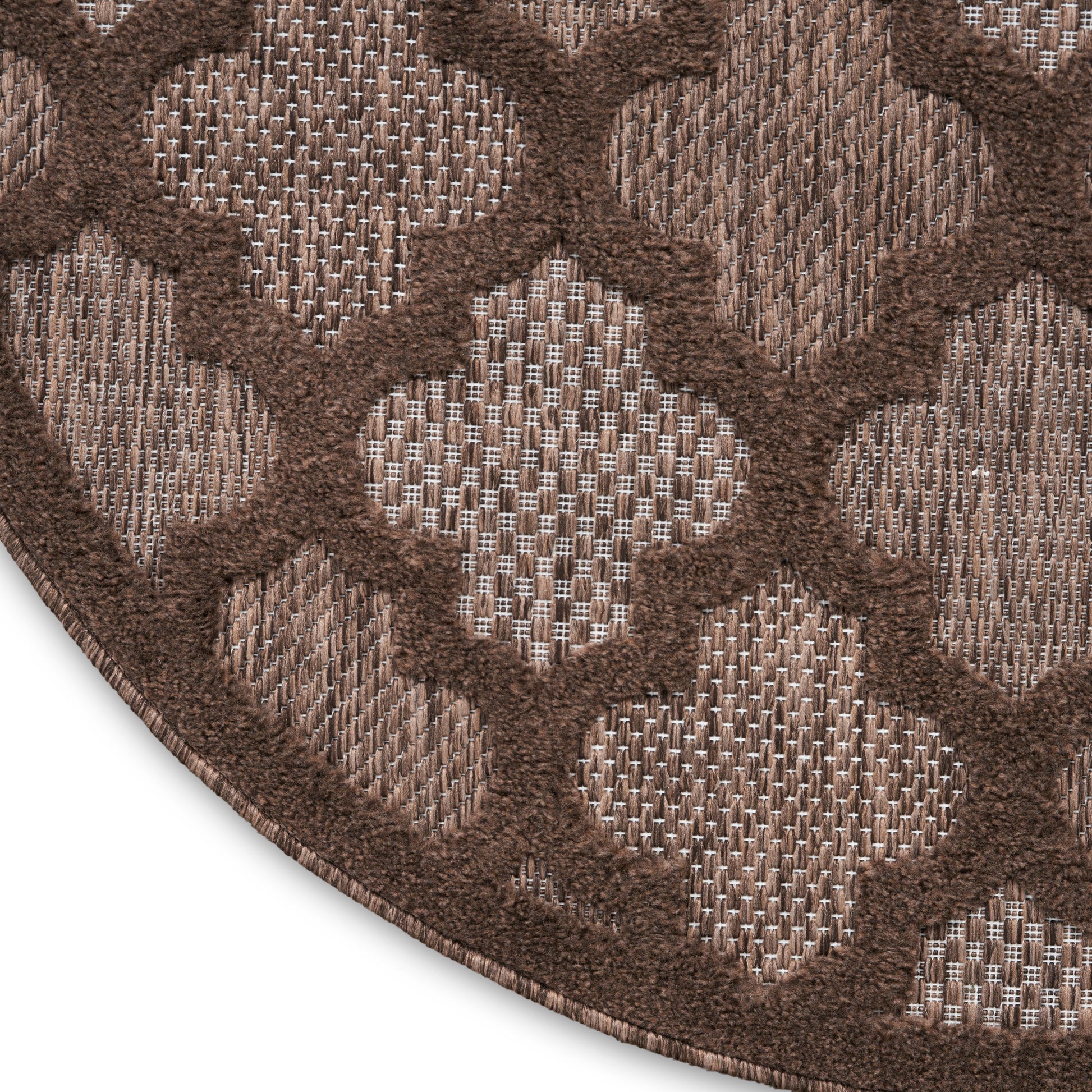 Soft brown gradient panel with a curved brick border, leather-like texture, modern minimalist decor accent.