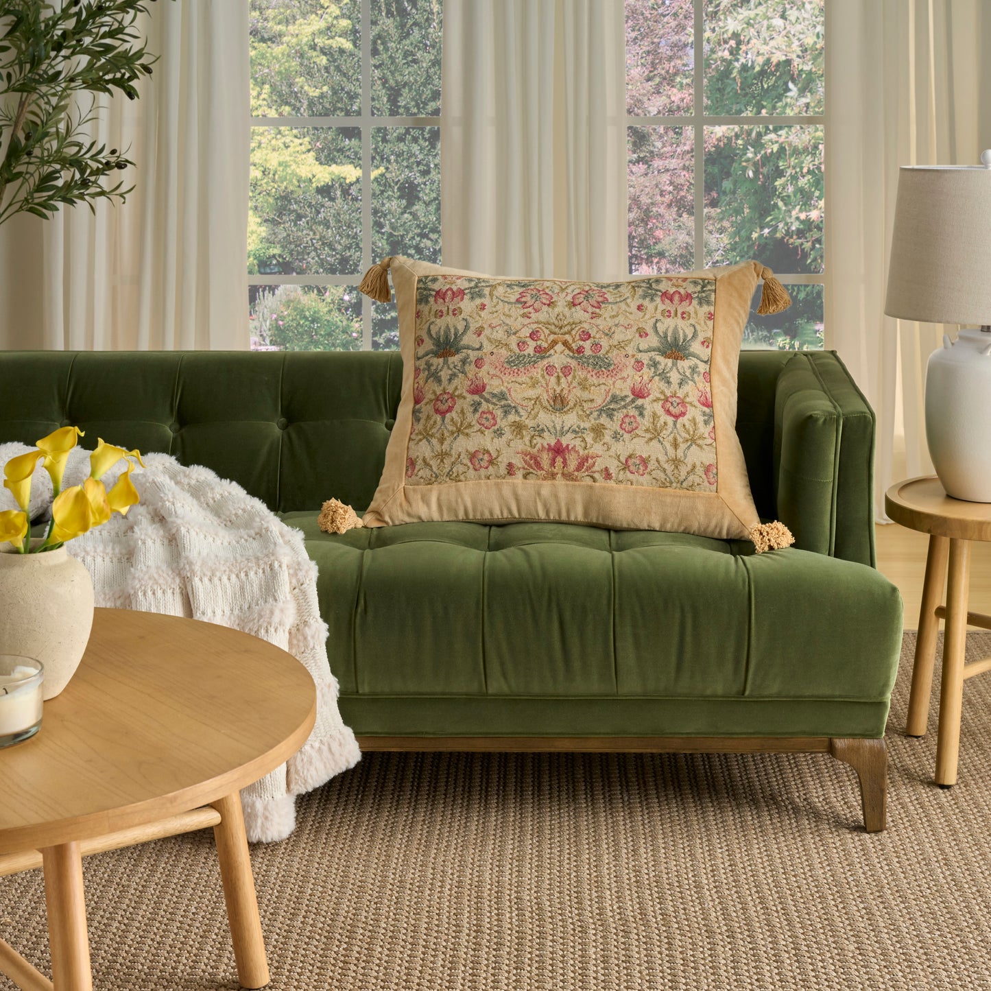 Beige vintage-style area rug with a subtle pattern and woven texture.