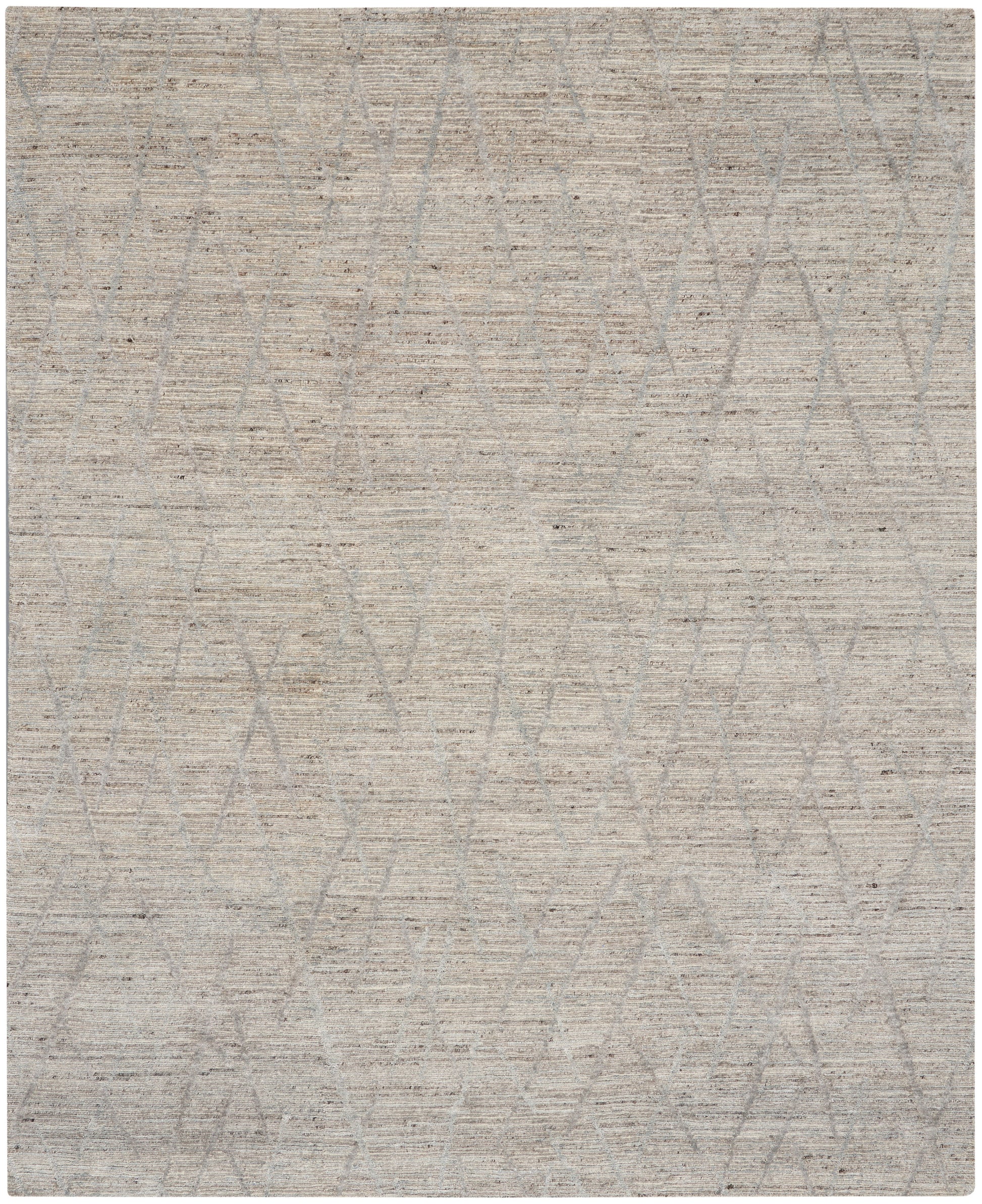 Light beige-gray woven rug with subtle gray circular loop pattern; modern abstract style, versatile home decor.