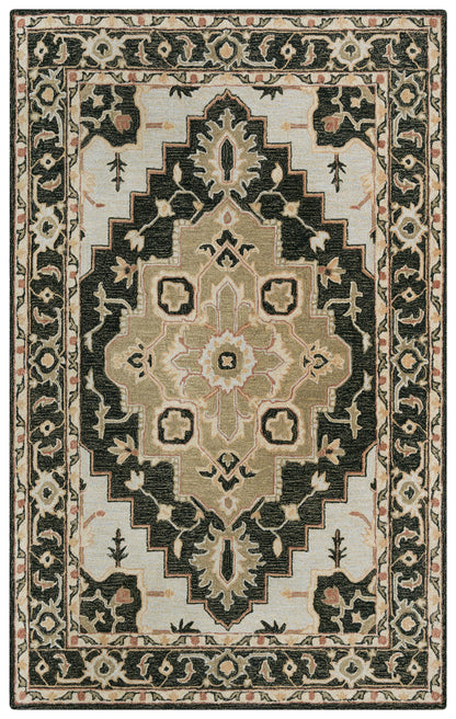 Traditional rug, 5' x 8'.