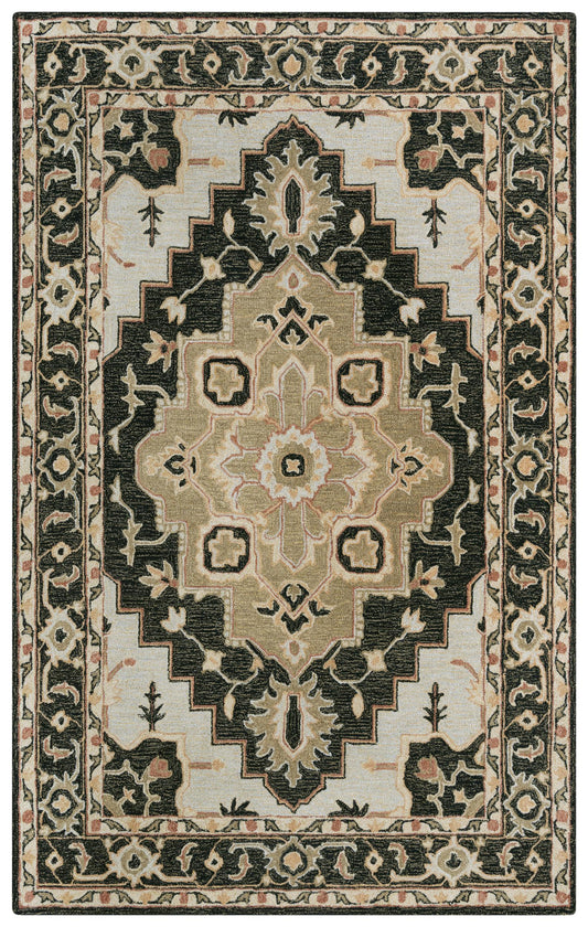 Traditional rug, 5' x 8'.