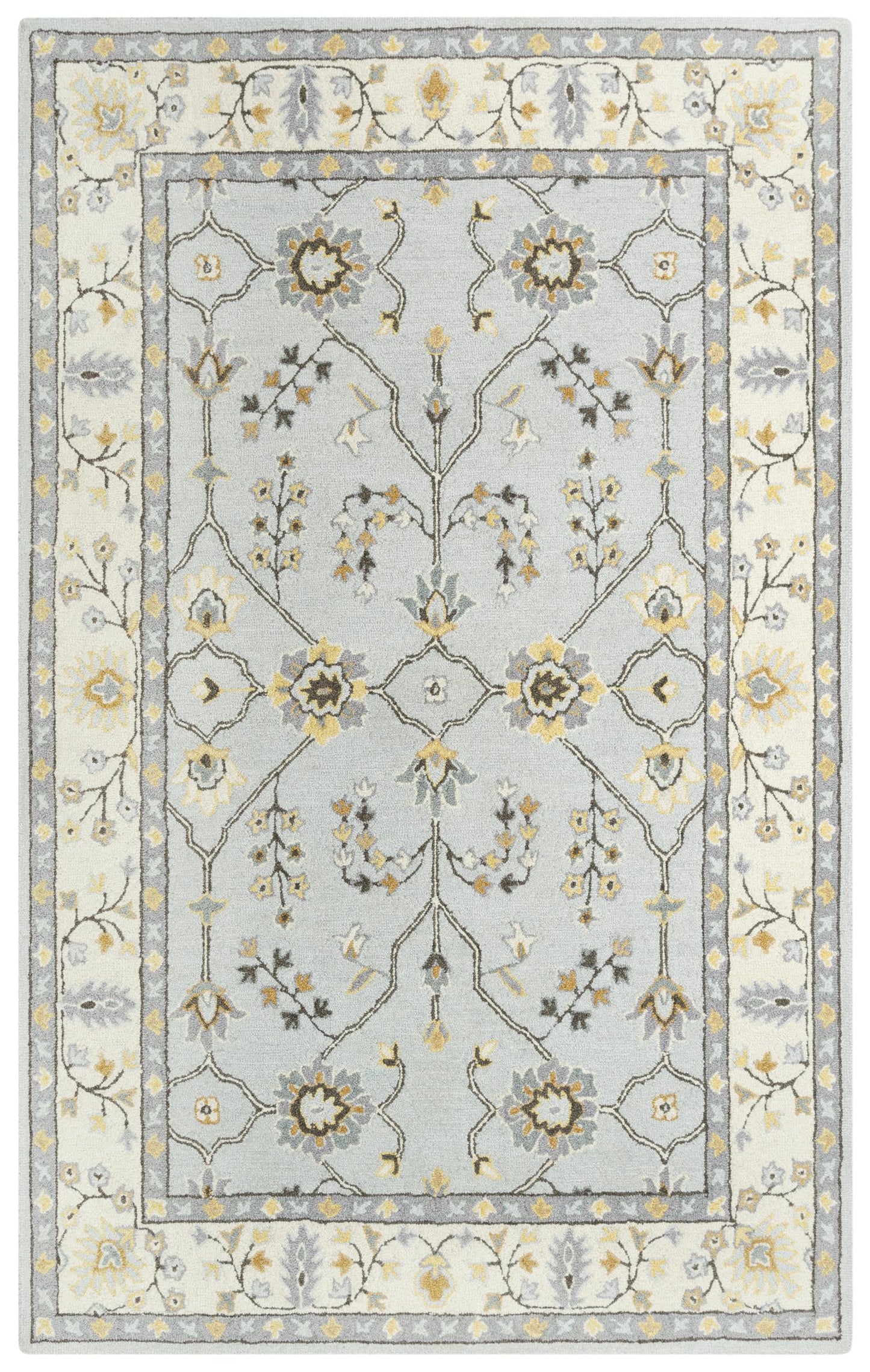 Traditional rug, 5' x 8'.