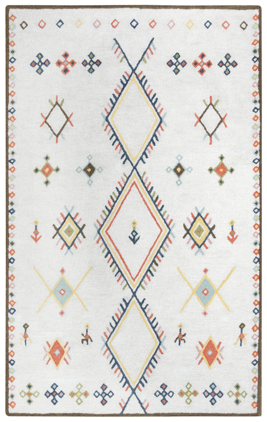 Catawba rug in rustic lodge style, 8' x 10'.