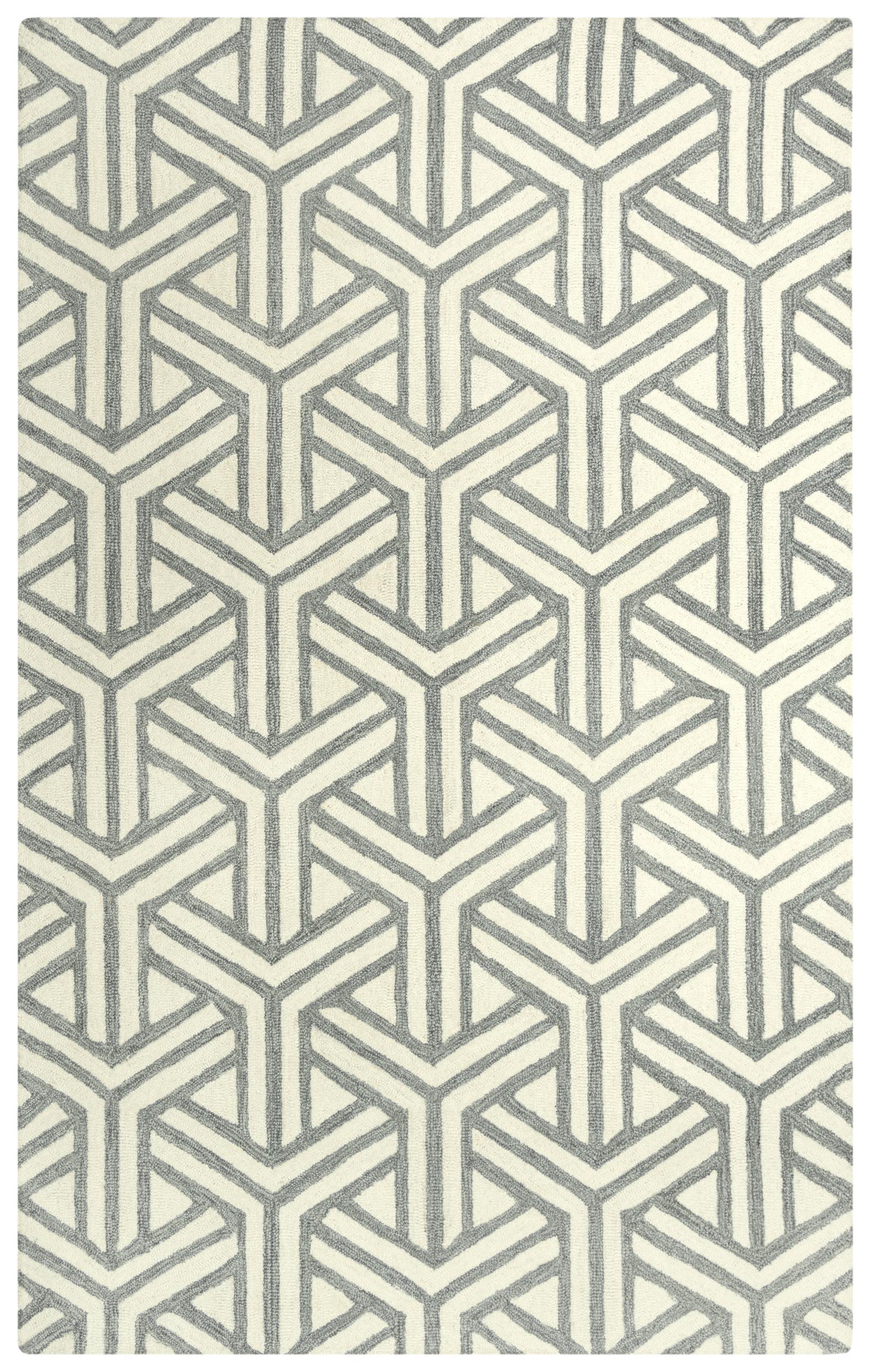 Mid-Century Modern rug, 5' x 8'.