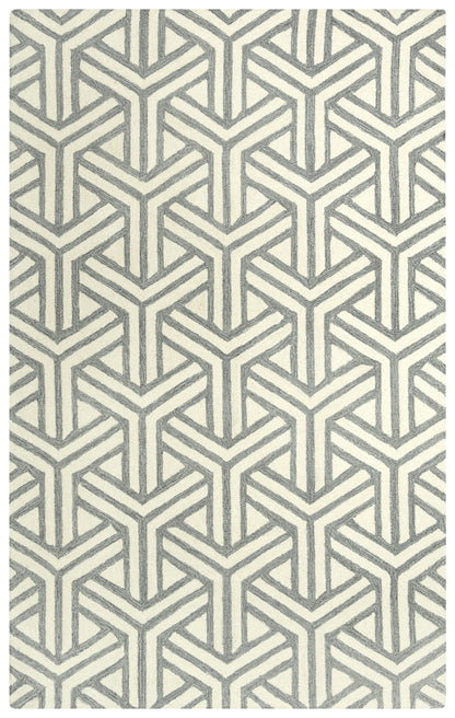 Mid-Century Modern rug, 5' x 8'.