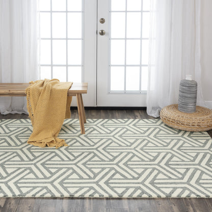 Ellis rug, Mid-Century Modern, 5' x 8'.