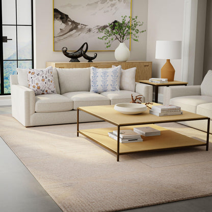 Area rug, contemporary style, 9' x 12'.