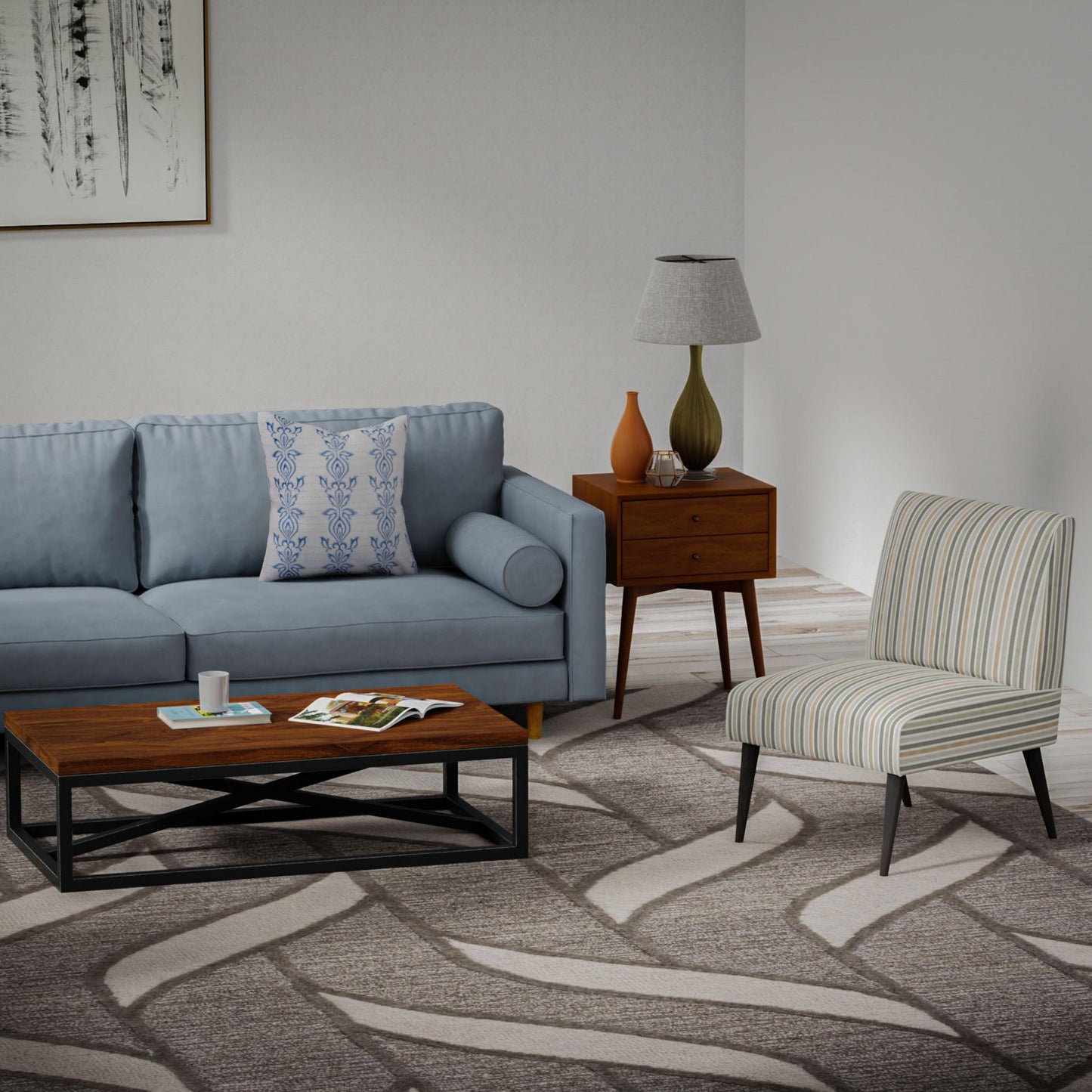RIZZY HOME RUGS Lofton Contemporary 5' x 8' - A07A0720400330576